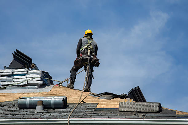 Professional Roofing technician working in Elmwood Park, NJ